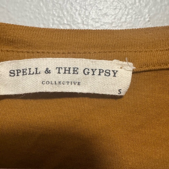 SPELL & THE GYPSY COLLECTIVE The Spell White Sand Organic Tee Dress Size S - Picture 8 of 9